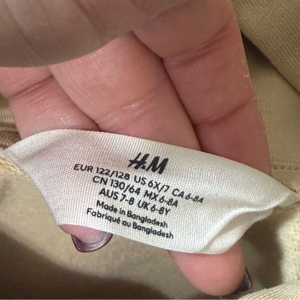 H&M Pink Panther All Over Print Pullover Tan Hoodie - Boys Size 6X-7 - Picture 13 of 14